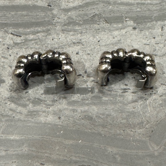 Set of 2 Pandora Retired Sterling Silver Crazy Clip Charms - Picture 3 of 4